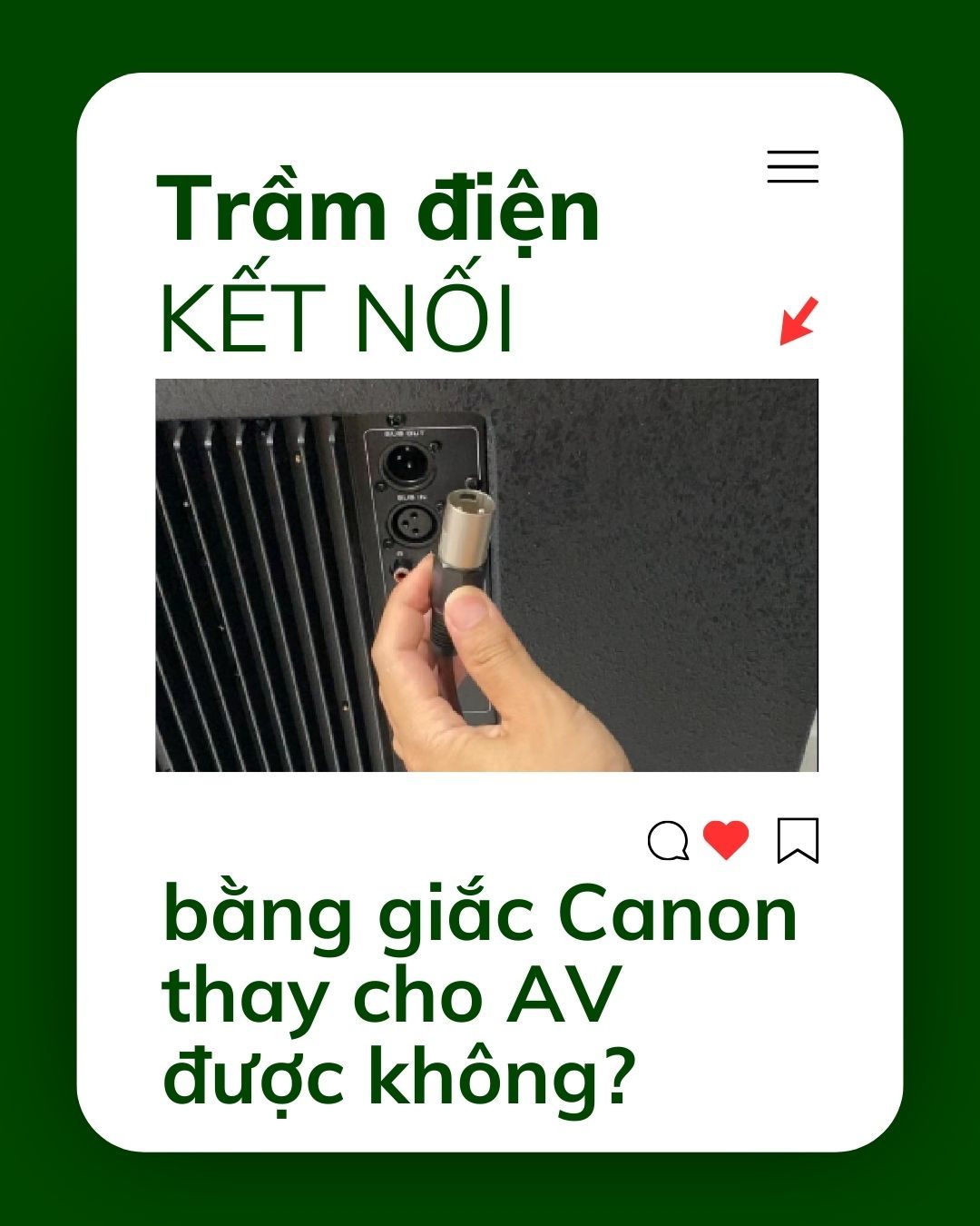 Trầm điện có kết nối Canon được không?