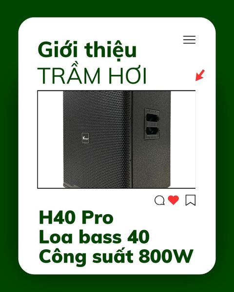 Mở hộp trầm hơi H40 Pro – Bass 40, công suất 1000W, áp suất 135dB, gân vải tẩm dầu cực chất!