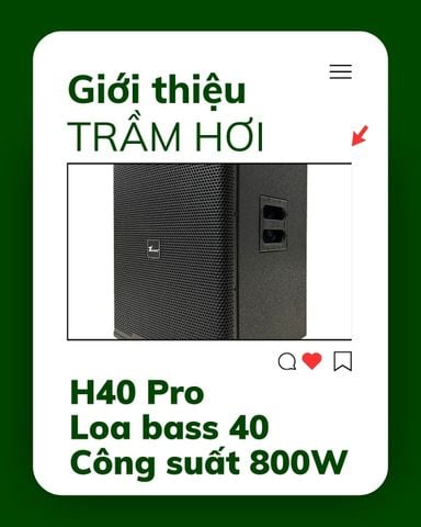 Mở hộp trầm hơi H40 Pro – Bass 40, công suất 1000W, áp suất 135dB, gân vải tẩm dầu cực chất!