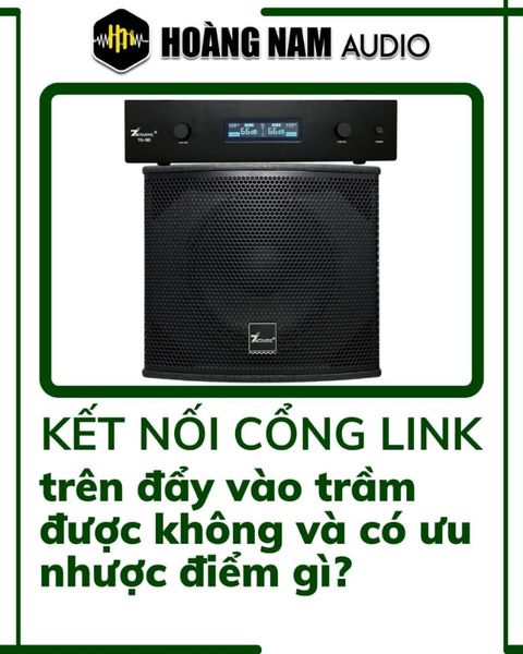 Dùng cổng link Canon trên đẩy công suất kết nối ra trầm điện: nên hay không?