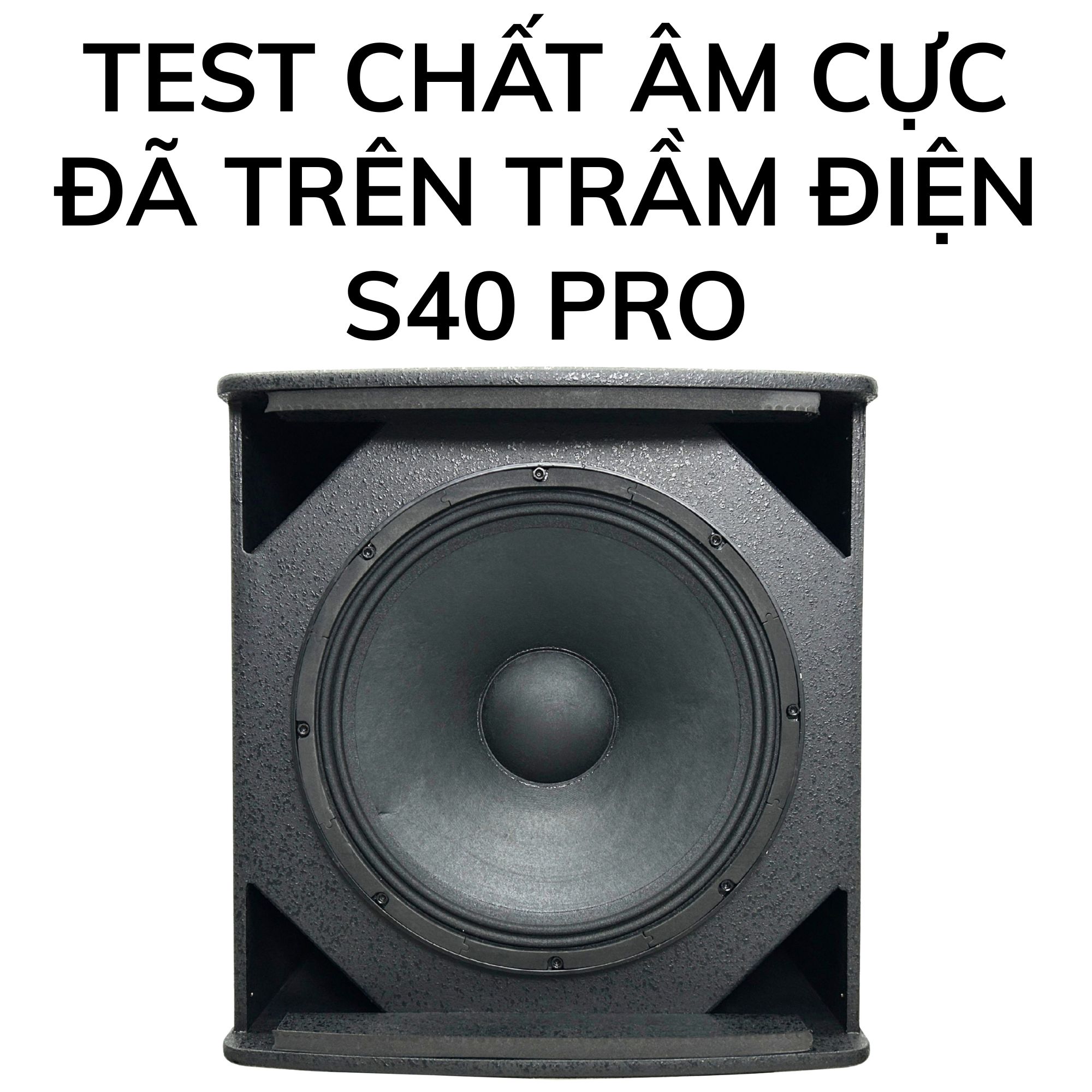 Test chất âm cực đã trên trầm điện S40 Pro