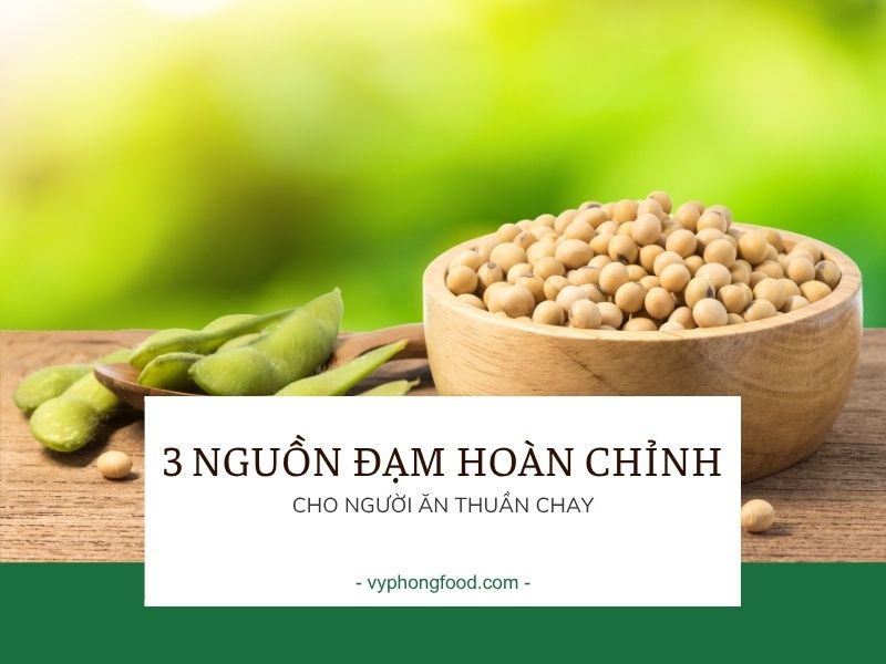 3 nguồn đạm hoàn chỉnh cho người ăn thuần chay.