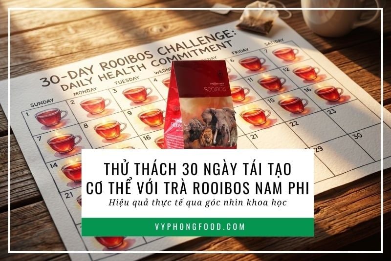 Thử thách 30 ngày tái tạo cơ thể với trà rooibos Nam Phi: Hiệu quả thực tế qua góc nhìn khoa học.