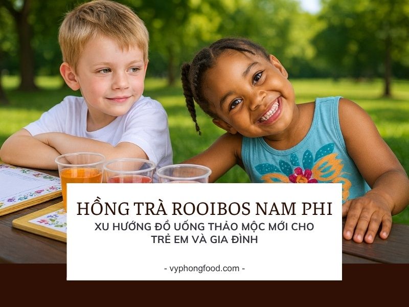 Hồng trà rooibos Nam Phi – Xu hướng đồ uống thảo mộc mới cho trẻ em và gia đình.