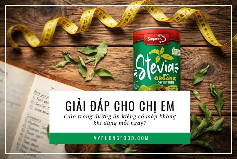 Giải đáp cho chị em: Calo trong đường ăn kiêng có mập không khi dùng mỗi ngày?