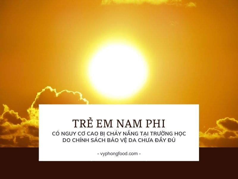 Trẻ em Nam Phi có nguy cơ cao bị cháy nắng tại trường học do chính sách bảo vệ da chưa đầy đủ.