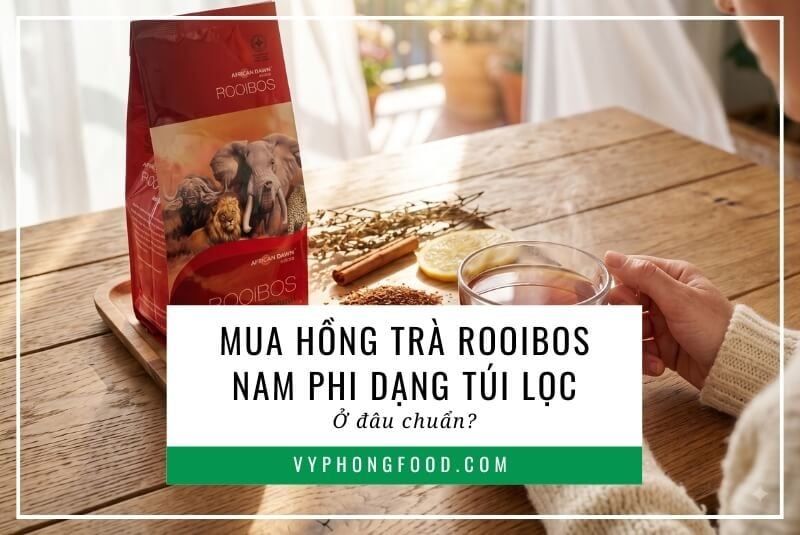 Mua hồng trà Rooibos Nam Phi dạng túi lọc ở đâu?