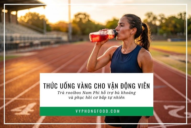 Thức uống vàng cho vận động viên: Trà rooibos Nam Phi hỗ trợ bù khoáng và phục hồi cơ bắp tự nhiên.