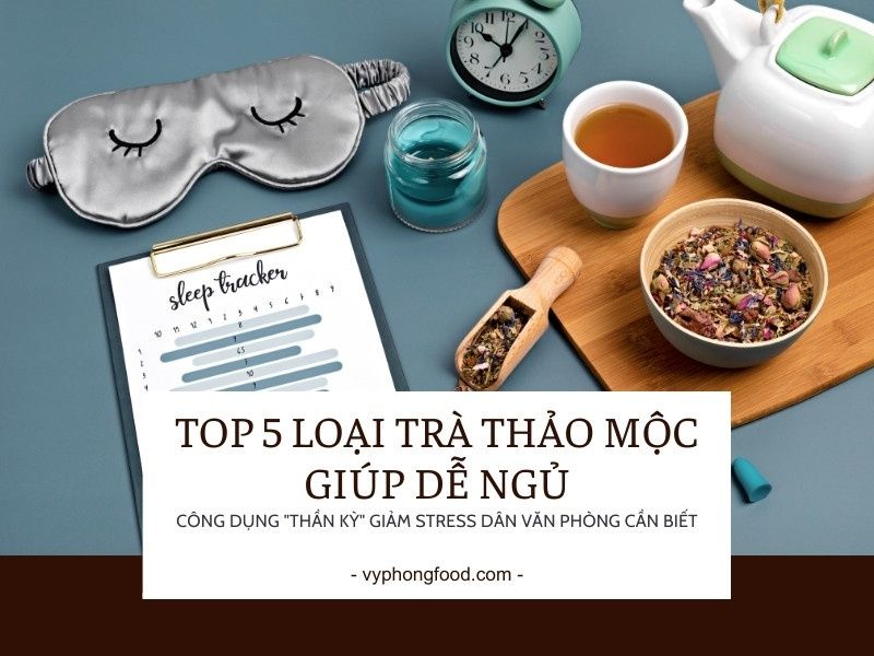 Top 5 loại trà thảo mộc giúp dễ ngủ và Công dụng 