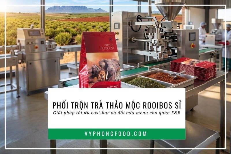 Phối trộn trà thảo mộc rooibos sỉ: Giải pháp tối ưu cost-bar và đổi mới menu cho quán F&B.