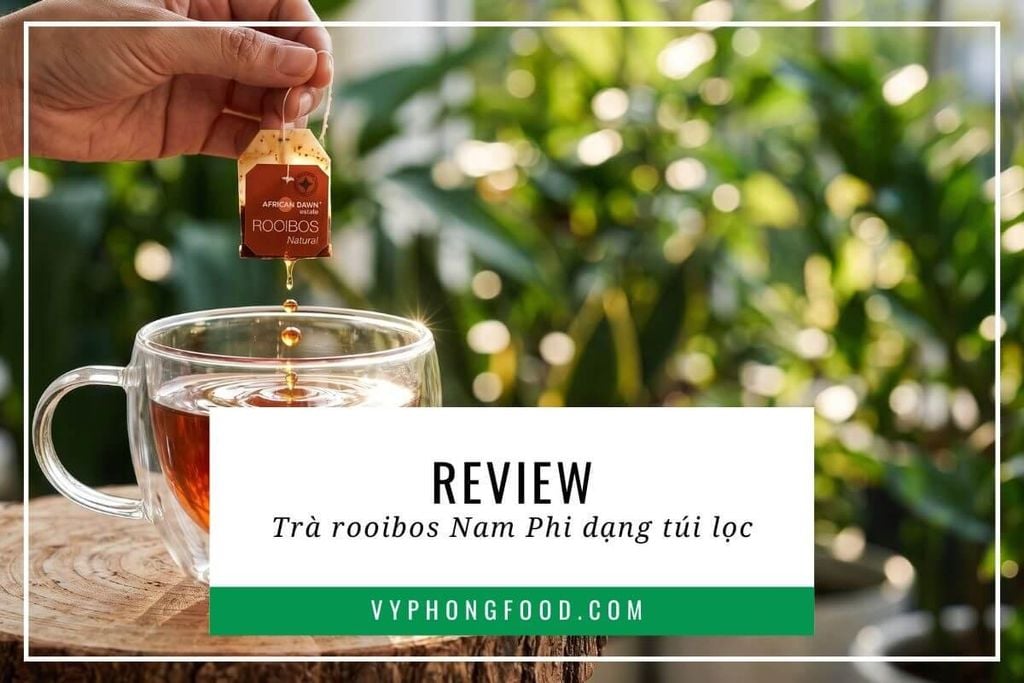 Review trà rooibos Nam Phi dạng túi lọc