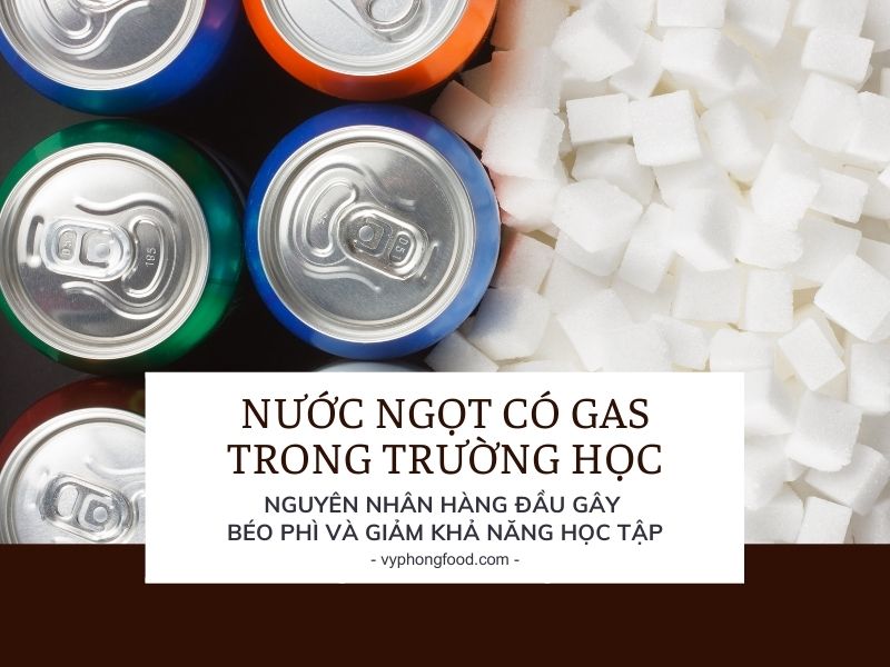 Nước ngọt có gas trong trường học – nguyên nhân hàng đầu gây béo phì và giảm khả năng học tập.