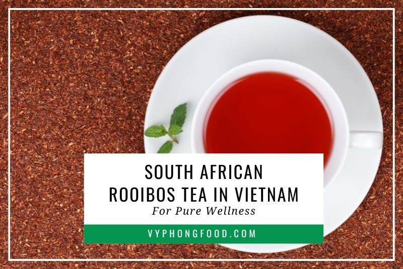 South African rooibos tea in Vietnam for pure wellness.