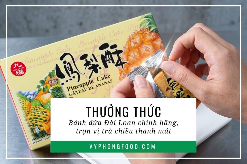 Thưởng thức bánh dứa Đài Loan chính hãng, trọn vị trà chiều thanh mát