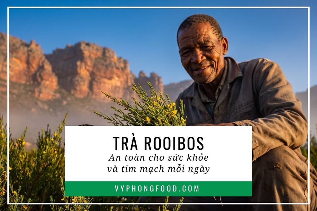 Trà rooibos an toàn cho sức khỏe và tim mạch mỗi ngày
