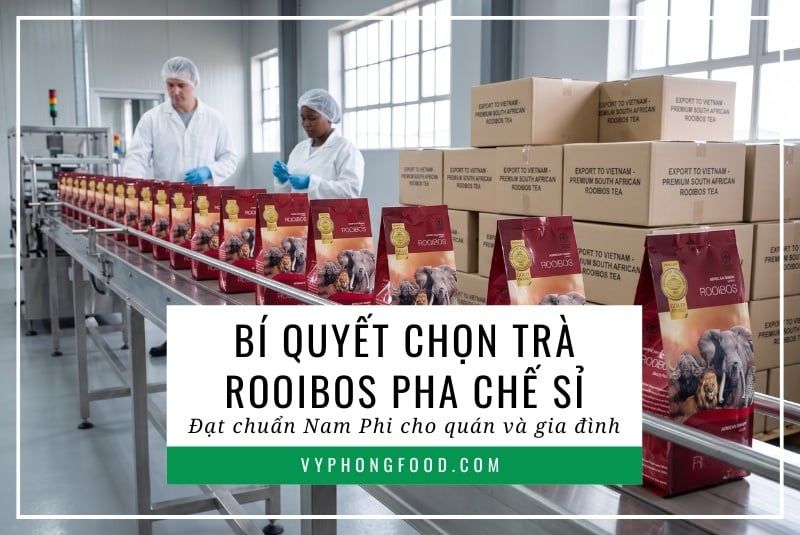 Bí quyết chọn trà rooibos pha chế sỉ đạt chuẩn Nam Phi cho quán và gia đình.