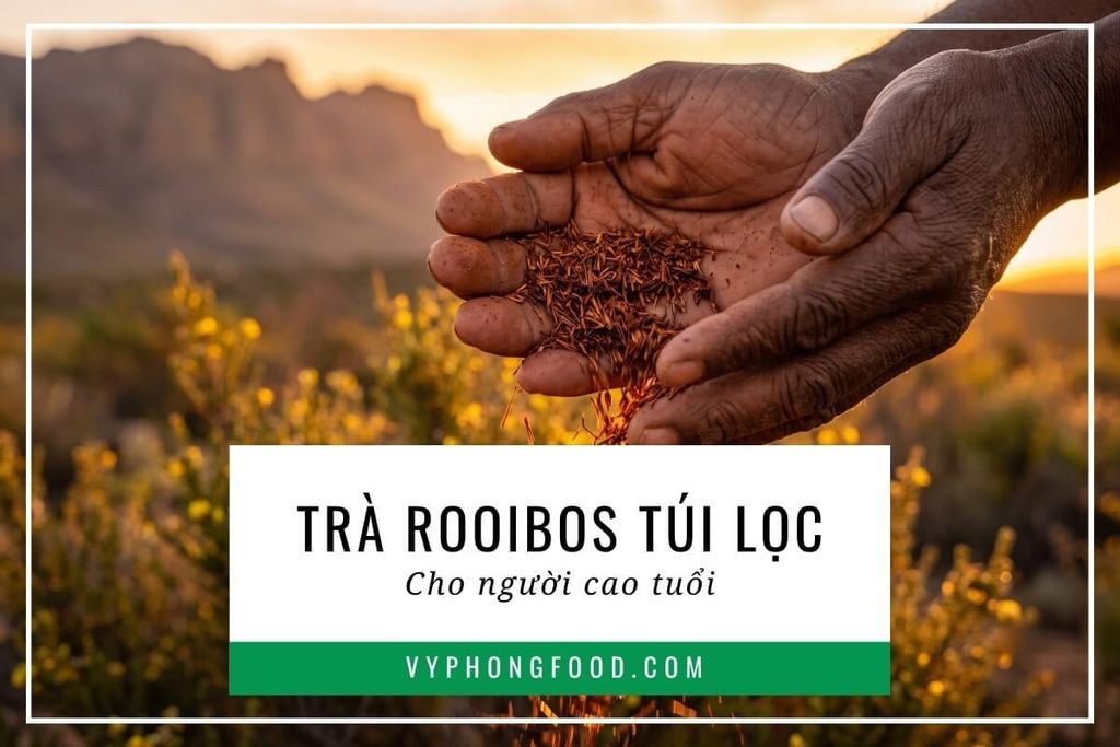 Trà rooibos túi lọc cho người cao tuổi