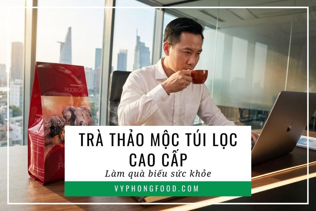 Trà thảo mộc túi lọc cao cấp làm quà biếu sức khỏe
