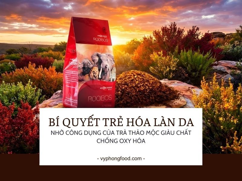 Bí quyết trẻ hóa làn da nhờ công dụng của trà thảo mộc giàu chất chống oxy hóa.