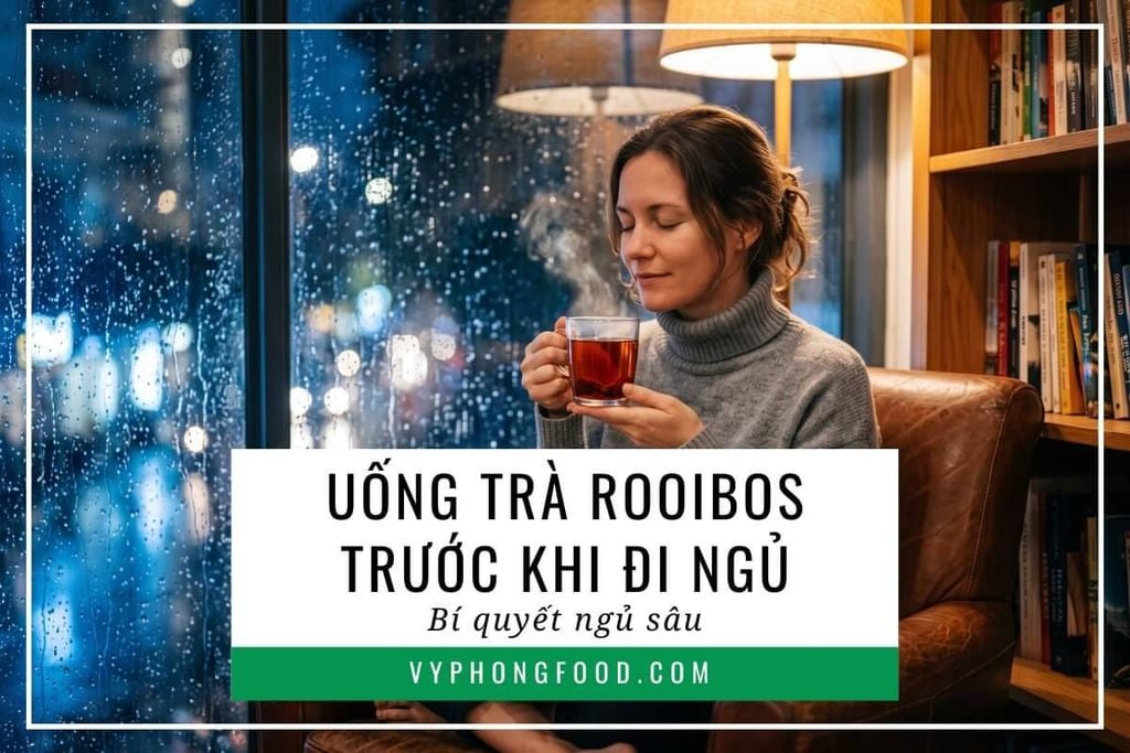 Uống trà rooibos trước khi đi ngủ: Bí quyết ngủ sâu giấc.