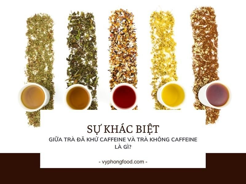 Sự khác nhau giữa trà đã khử caffeine và trà không caffeine là gì?