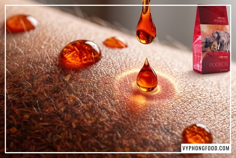 Hình ảnh minh họa lộ trình thử thách 30 ngày tái tạo cơ thể với trà rooibos Nam Phi, giải đáp chi tiết trà rooibos có tác dụng gì trong việc thanh lọc hệ tiêu hóa, ổn định đường huyết và hỗ trợ giấc ngủ chuẩn khoa học.