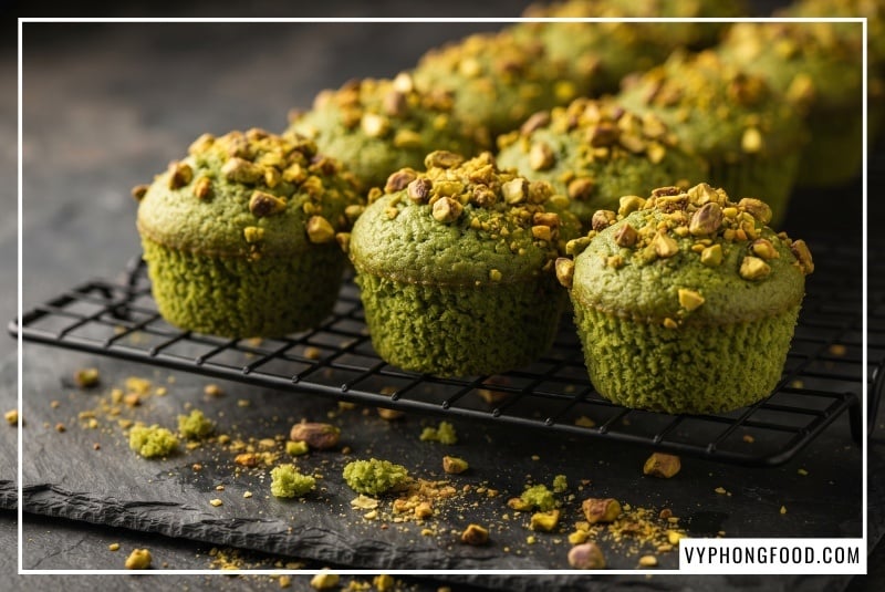 Đường cỏ ngọt Sugarless dạng lon 350g đặt tại trung tâm bàn bếp cùng bánh mì chuối và muffin matcha nướng, minh họa cây cỏ ngọt có tác dụng gì trong việc giữ cấu trúc bánh xốp mềm và ổn định nhiệt độ ở 200°C.