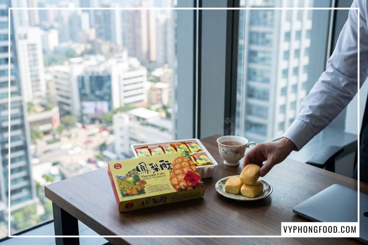 Hộp bánh dứa Đài Loan Nice Choice chính hãng phân phối bởi Vy Phong Food