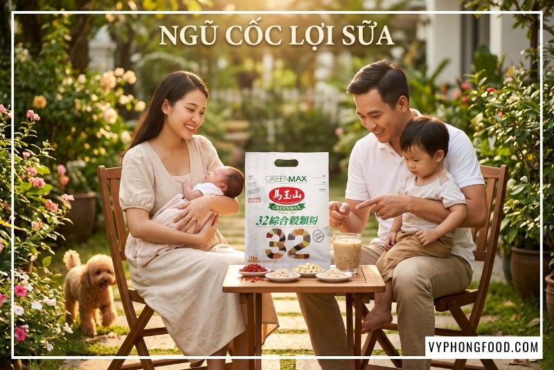 Giải đáp băn khoăn bột ngũ cốc cho bà bầu loại nào tốt bằng bữa sáng tiện lợi ngoài trời cùng ngũ cốc bà bầu 32 loại hạt Greenmax nhập khẩu bởi vyphongfood.com giúp mẹ kiểm soát đường huyết và ngăn ngừa táo bón thai kỳ.
