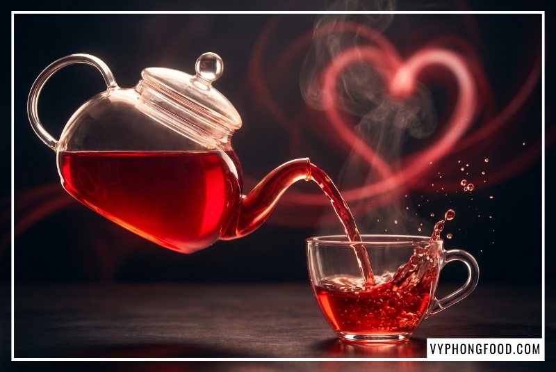 Đồ họa kết quả thử nghiệm lâm sàng của Giáo sư Jeanine Marnewick về tác động của trà rooibos Nam Phi giúp giảm 35% chỉ số Conjugated Dienes, 50% chỉ số Malondialdehydes, hạ cholesterol xấu LDL và tăng cholesterol tốt HDL sau 6 tuần sử dụng.