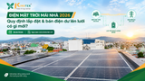 Điện mặt trời mái nhà 2026: Quy định lắp đặt và bán điện dư lên lưới có gì mới?