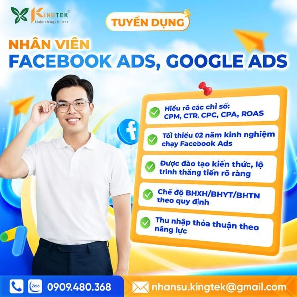 Nhân Viên Facebook Ads, Google Ads