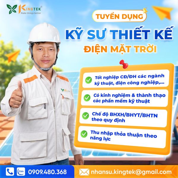 Kỹ sư thiết kế Điện mặt trời