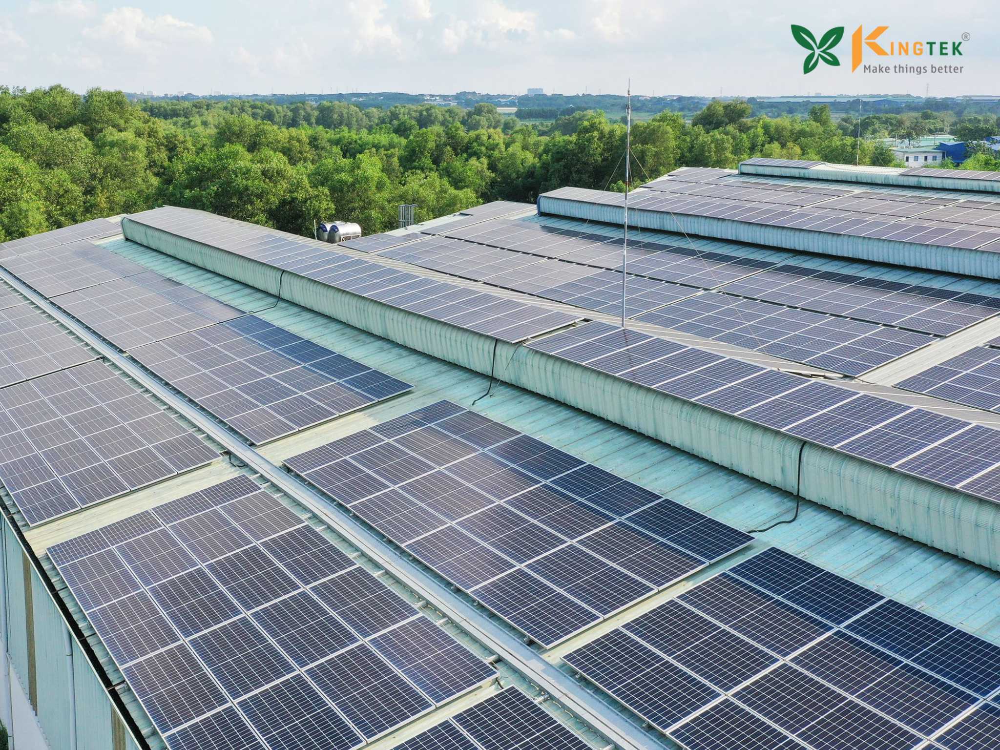 Hệ thống ĐMT 909 kWp nhà máy Đức Nguyên Phát, P. Cát Lái, Tp. Hồ Chí Minh
