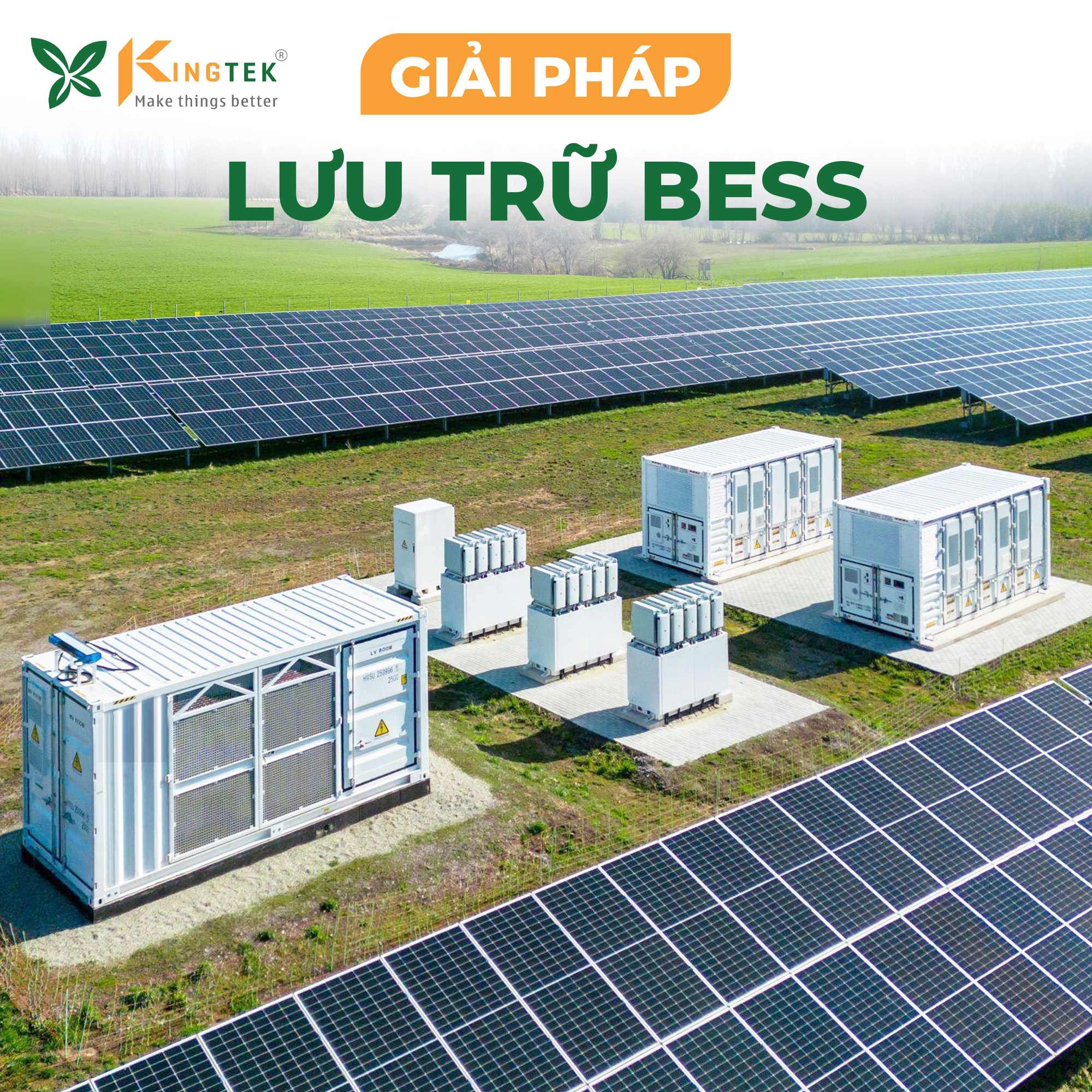 Giải pháp lưu trữ năng lượng BESS cho ĐMT mái nhà