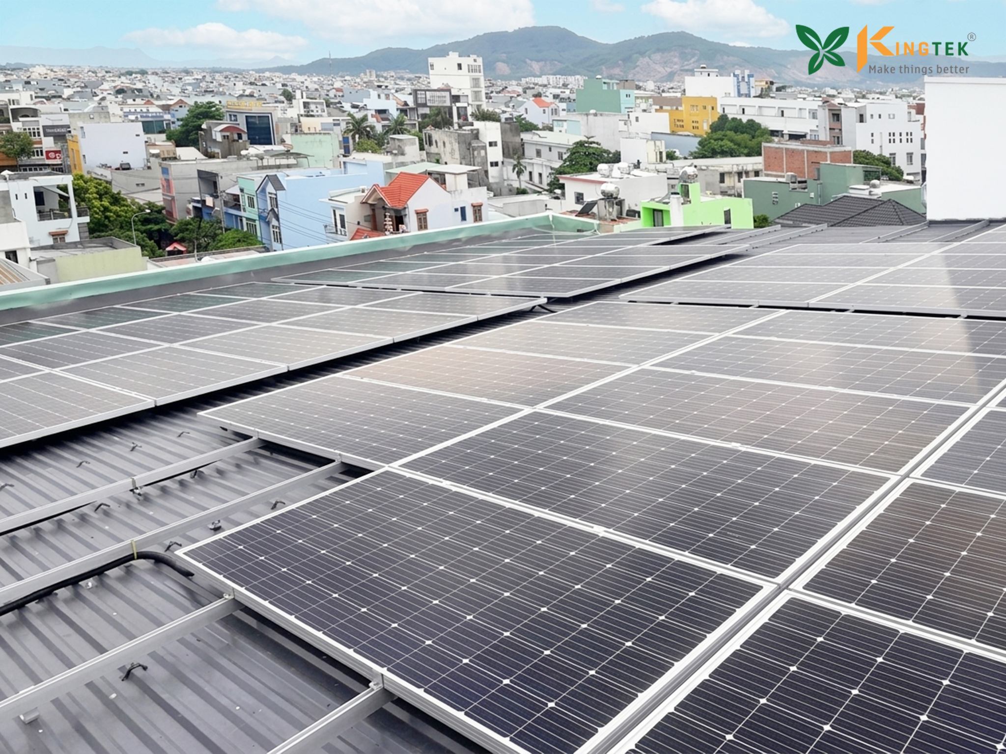 Hệ thống ĐMT 23.8 kWp Trường mầm non Hoa Mai, P. Thanh Khê, Tp. Đà Nẵng