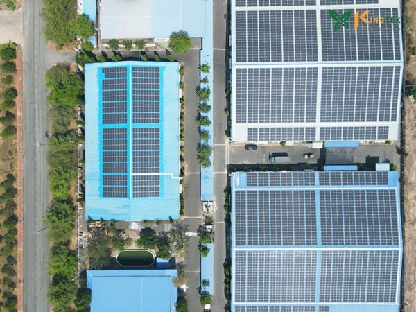 Hệ thống ĐMT 1246 kWp nhà máy May Hòa Bình, X. Nhơn Trạch, Tp. Đồng Nai