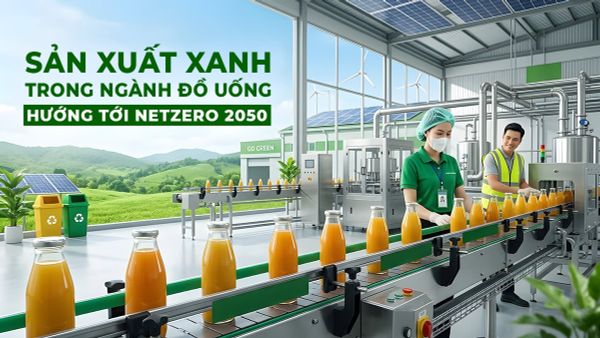 Sản xuất xanh trong ngành đồ uống, hướng tới Net Zero 2050