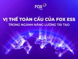 Vị thế toàn cầu của Fox ESS trong ngành năng lượng tái tạo