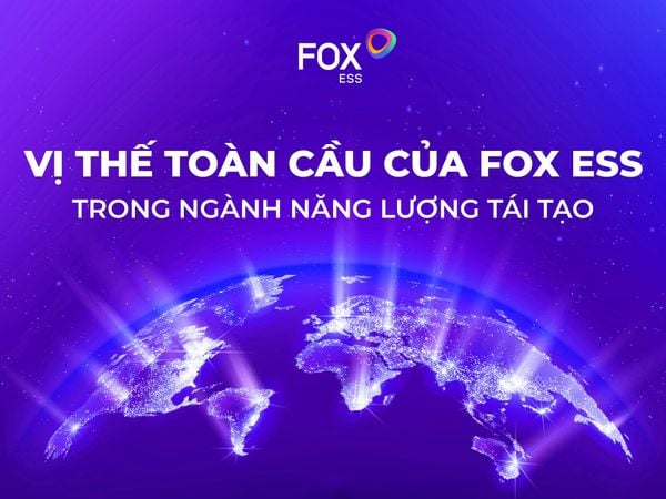 Vị thế toàn cầu của Fox ESS trong ngành năng lượng tái tạo
