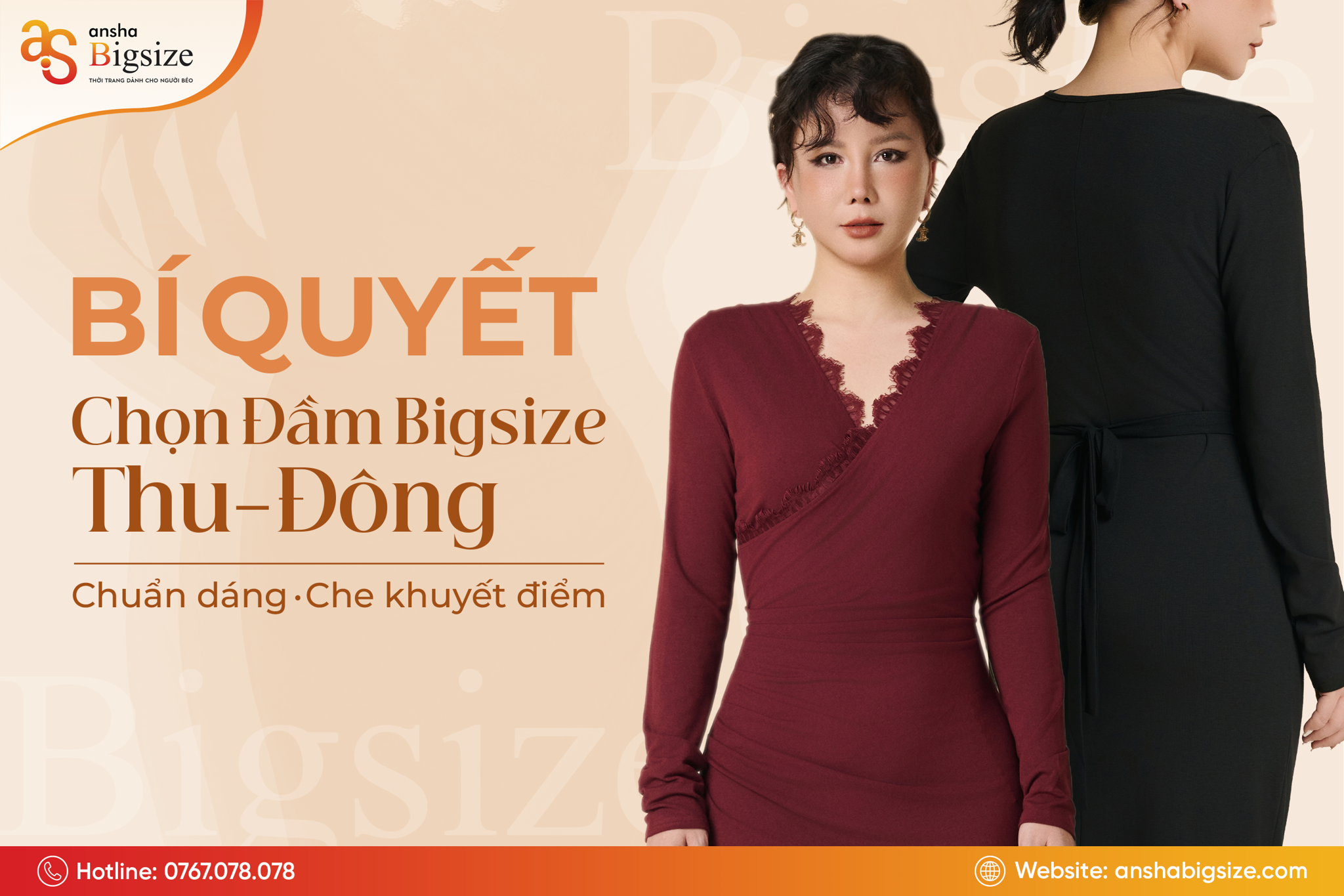 Bí Quyết Chọn Đầm Bigsize Thu - Đông Chuẩn Dáng, Che Khuyết Điểm