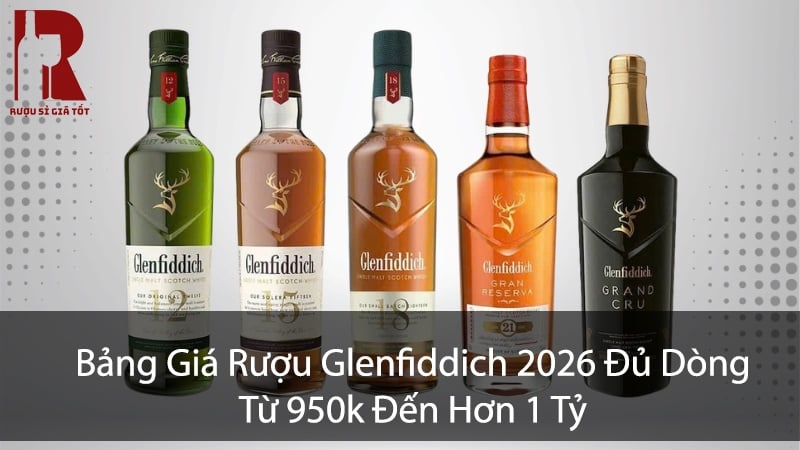 Giá Rượu Glenfiddich Bao Nhiêu? Bảng Giá Cập Nhật $month$/$year$