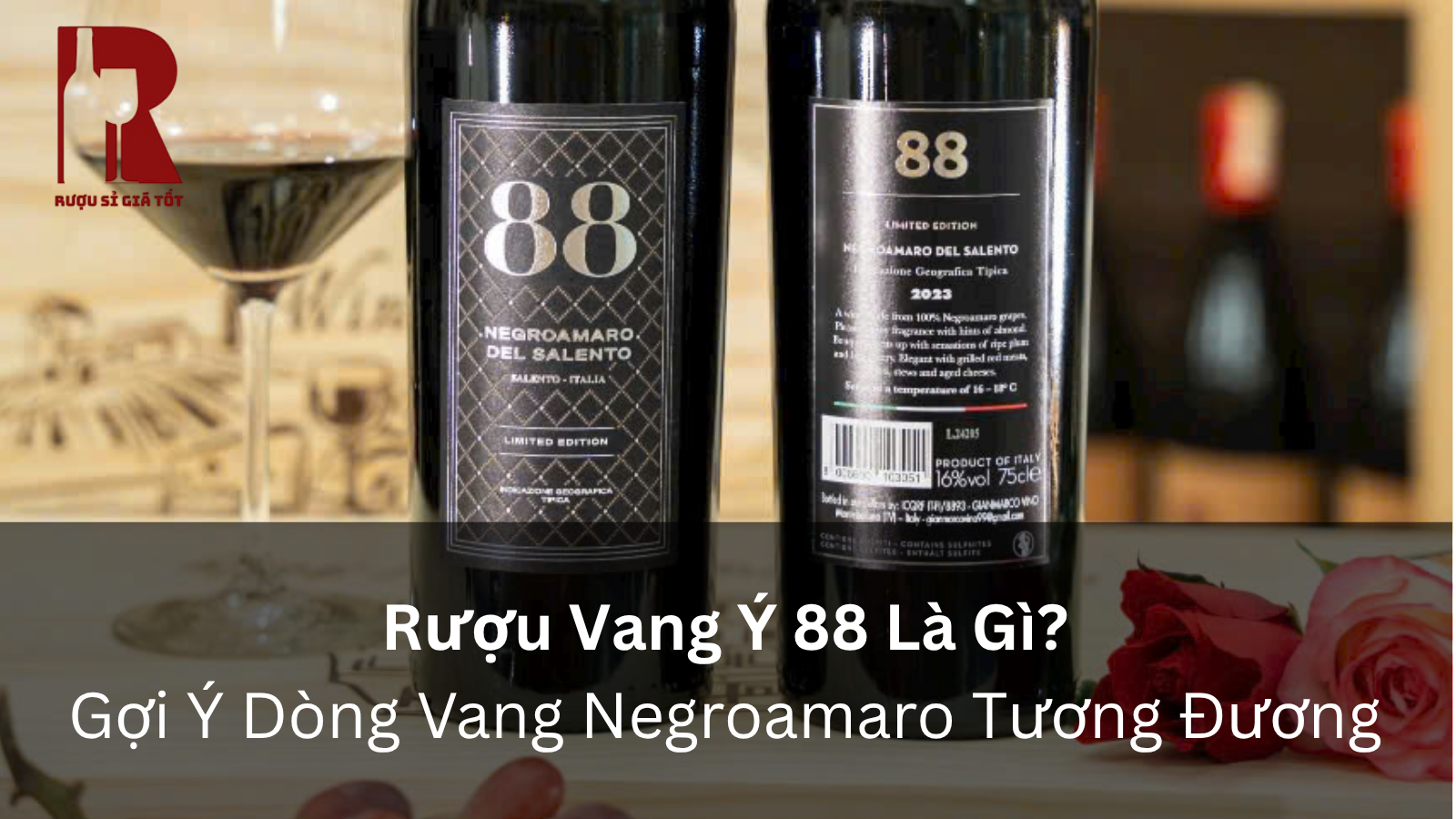 Rượu Vang Ý 88 Là Gì? Gợi Ý Dòng Vang Negroamaro Tương Đương