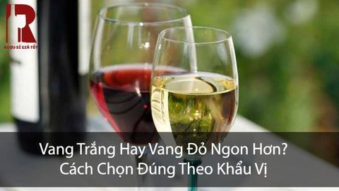 Vang Trắng Hay Vang Đỏ Ngon Hơn? Phù Hợp Với Ai?