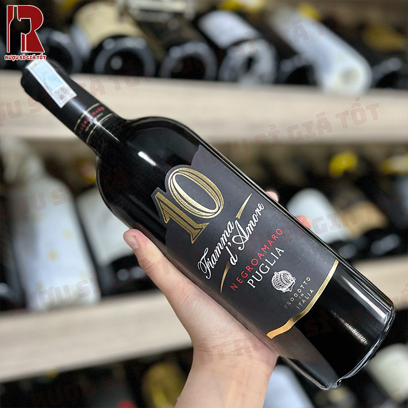 Rượu Vang Ý Đỏ 10 Fiamma D’Amore Negroamaro nhập khẩu giá rẻ