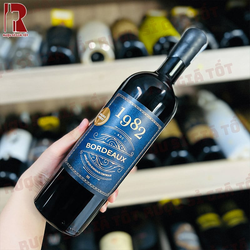 Rượu Vang Pháp Đỏ 1982 Bordeaux AOC nhập khẩu chính hãng giá rẻ