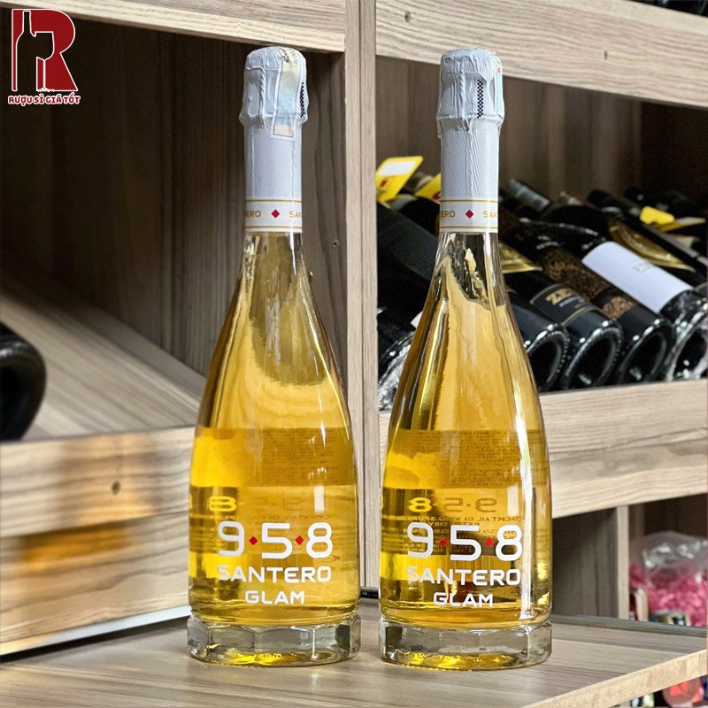 Rượu Vang Nổ 958 Santero Glam Gold nhập khẩu