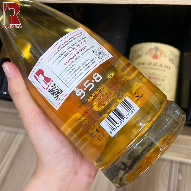 Rượu Vang Nổ 958 Santero Glam Gold nhập khẩu giá rẻ chính hãng