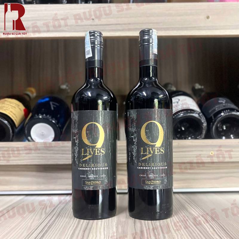 Rượu Vang Chile Đỏ 9 Lives Delirious Cabernet Sauvignon