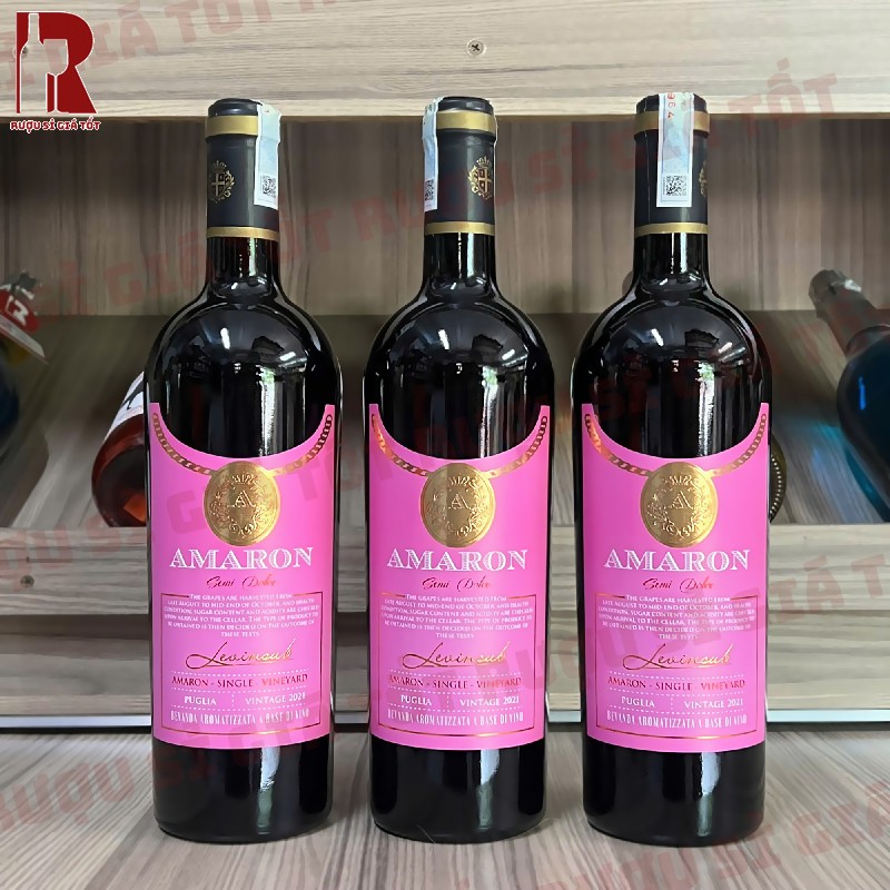 Rượu Vang Ý Ngọt Amaron Semi Dolce